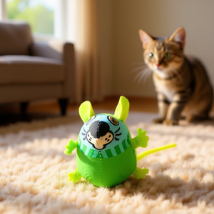 Juguete de Ratón Impreso Yommy de 6 cm para Gatos, Juego Interactivo - Product Image 3