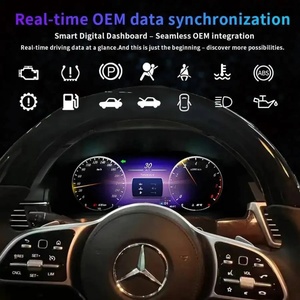หน้าจอแสดงผลดิจิตอล Navirider Smart IPS LCD Virtual Cockpit สำหรับรถยนต์ Mercedes-Benz C-Class W204 ปี 2008-2010 ความละเอียด 1920x720 ระบบ Linux USB 1 - Product Image 4