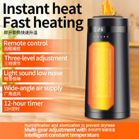 Nouveau modèle de chauffage portable à humidification par atomisation PTC, radiateur télécommandé 6M avec effet flamme
