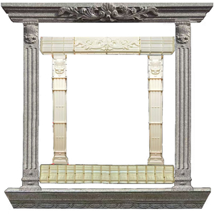 Moulure de cadre de fenêtre en ABS de style européen classique – <span class=keywords><strong>Pot</strong></span> de fleurs et jardinière portable pour jardin et projets de bricolage - Product Image 5