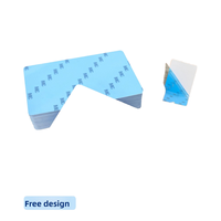 Vente directe d'usine, carte adhésive bleue 3M, 0,5 mm, imprimante de badges, étiquette nominative spéciale, patch de travail, carte d'identité PVC blanche, communication NFC