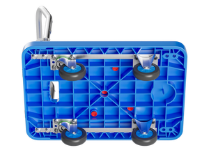 Opvouwbare Flatbed <span class=keywords><strong>Trolley</strong></span> 200Kg Capaciteit Opvouwbare Vierwielige Transporttrolley Voor Magazijnverplaatsende Goederen Uit Één Stuk Verkopen - Product Image 3