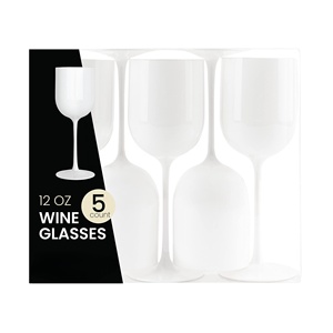 Sample <b>Reusable</b> White Colored Acrylic Wedding Red Wine Glass Unbreakable Plastic Wine <b>Cup</b> - Product Image 4