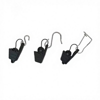 Klem Kabel Adjustable PA66 Nylon dan Baja Tahan Karat 201/Klem Kabel Fiber Optik Aksesoris Saluran Udara