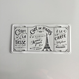 <span class=keywords><strong>Plaque</strong></span> d'<span class=keywords><strong>immatriculation</strong></span> de voiture décorative souvenir personnalisée en relief, <span class=keywords><strong>France</strong></span> - Product Image 4