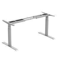 Bureau réglable à double moteur à 3 étages, bureau sur pied électrique avec panneau de contrôle à mémoire