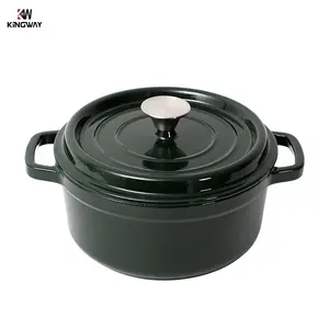 Veelkleurig Met Deksel Gietijzeren Nederlandse Oven Pot Emaille Braadpan