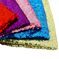 Tissu de Robe à Paillettes Scintillantes de Haute Qualité pour Filles, Broderie de Paillettes, Dentelle en Maille, Perles de Cristal, Bordure à Paillettes, Tissu à la Mode 100% Polyester