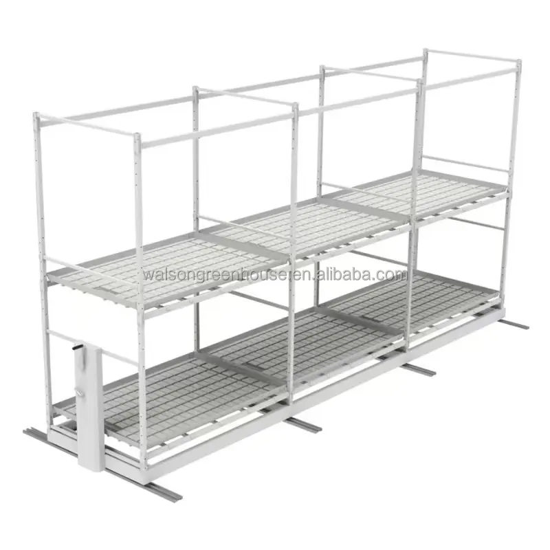 Rack de cultivo móvel para cultivo interno, sistema de cultivo de LED multicamadas personalizado, sistema de cultivo vertical hidropônico móvel