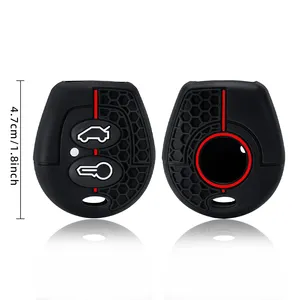 Funda de Silicona para Llaves de Coche, Compatible con VW Polo, Golf, Passat, Bora, Jetta, Sharan, Skoda Octavia, <span class=keywords><strong>Seat</strong></span> León, <span class=keywords><strong>Ibiza</strong></span>, Córdoba - Product Image 5