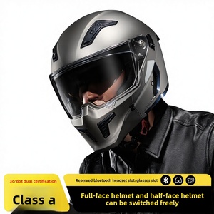 Casco de Motocicleta Retro Integral de 25 Años de Duración con Ranura para Auriculares y Ranura para Gafas, Certificado 3C/DOT - Product Image 3