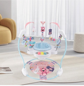 Vente Flash : Centre d'activités multifonction anti-basculement pour bébé, sauteuse électrique, trotteur et transat pour bébé - Product Image 3