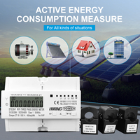 Compteur d'énergie bidirectionnel intelligent TOMZN 3 phases 100A avec CT 110V*3 220V*3 Tuya WIFI, minuterie, moniteur de consommation électrique SMARTLIFE