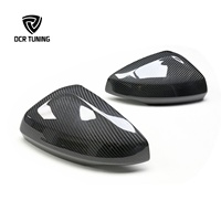 Cubierta de Espejo Retrovisor Delantero de Fibra de Carbono Seca, Tipo Adhesivo, para Audi A1/POLO 2019-2022, Piezas de Modificación Exterior