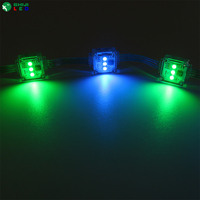 IP67 étanche extérieur P50 rvb point lumière Programmable LED éclairage rideau affichage Transparent Pixel grille écran Point lumières