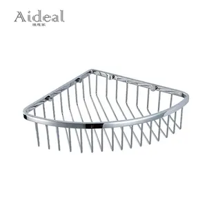 Aideal bathroom accessories set mirror polished stainless steel storage corner shower shelf