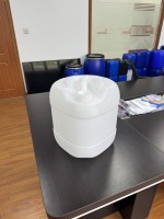 Baril d'emballage alimentaire en HDPE écologique de 20 L, résistant aux acides et aux alcalis, étanche et accrochable