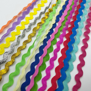 Ribete de <span class=keywords><strong>Rick</strong></span> Rack para Manualidades, Venta al por Mayor, 12mm 15mm 20mm, Varios Colores, 100% Poliéster, 5 Metros por Rollo para Textiles del Hogar - Product Image 2