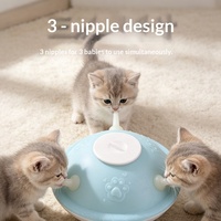 Kit d'alimentation multi-usages pour animaux de compagnie, biberon + plateau d'abreuvement pour chiots et chatons nouveau-nés, distributeur de lait pour animaux de compagnie