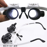 8X 15X 23X Head Mounted Glasses High Magnification Mechanical Clock Repair Carve Antique Jewelry Appraisal 9892H1