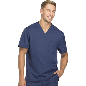 <span class=keywords><strong>Dynamix</strong></span> Blusa Sanitaria Unisex de Cuello en V con Bolsillo en el Pecho, Tejido Twill, Elástica en Cuatro Direcciones, Absorbe la Humedad, Detección de Agujas - Product Image 1