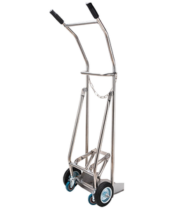 Zuurstoftankar Dolly Roestvrijstalen Gasfles Kar Met Intrekbare Wielen Propaan Tankwagen Cilinder Carttrolley Truck - Product Image 4