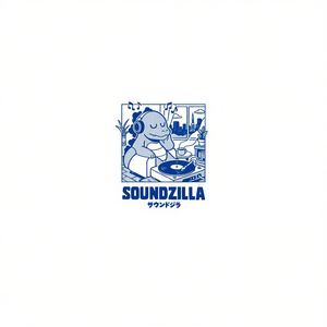 T-shirt Soundzilla bianca unisex con grafica musicale DJ - Product Image 2