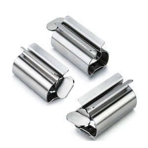 Metalen Buis Rollende Tandpasta Squeezer Badkamer Accessoires Roestvrij Staal 304 Tandpasta Dispenser - Product Image 3