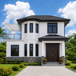 Casa Prefabricada <span class=keywords><strong>de</strong></span> Acero Ecológica: Villa Moderna <span class=keywords><strong>de</strong></span> Lujo <span class=keywords><strong>de</strong></span> 2 Pisos, Modular, <span class=keywords><strong>con</strong></span> Alto Aislamiento y Resistente al Fuego, para Resorts y <span class=keywords><strong>Hoteles</strong></span> - Product Image 1