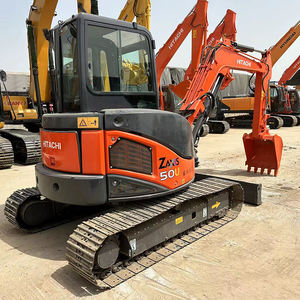 Hitachi ZX50 Hitachi mesin ekskavator perayap tangan kedua Mini 5 Ton mesin konstruksi penggali bekas