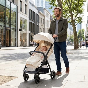Vente en gros OEM ODM Poussette pliable automatique réglable et portable pour nourrissons et tout-petits, landau de voyage pour nouveau-nés - Product Image 1