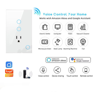 Enchufe Eléctrico Inteligente de Pared LangYeao de Vidrio Templado 15A con Interruptor, Zigbee Wi-Fi Matter, 4 Colores, Compatible con Alexa y Google Home - Product Image 6