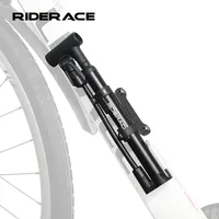 RIDERACE Tire Air Pump Bike Air Inflator Foot Portable Lightweight Hand Air Pumps for Schrader Presta Valve bicycle Accessories