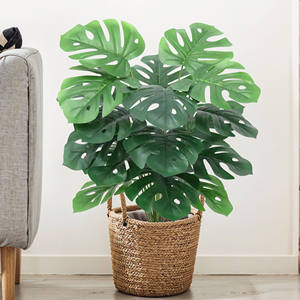 Plante Monstera Artificielle <span class=keywords><strong>D</strong></span>écorative de Bureau Fromage <span class=keywords><strong>Suisse</strong></span> Plante en Pot Plante Tropicale Artificielle de Sol <span class=keywords><strong>D</strong></span>écorative <span class=keywords><strong>d</strong></span>'<span class=keywords><strong>Intérieur</strong></span> - Product Image 2