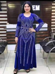 イスラム教徒のガウンサリーパーティーウェアアフリカの女性セットビーズオーガードレス生地インドの女性のための快適なクルティ - Product Image 4