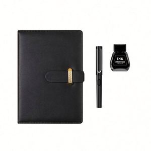 Wholesale High Quality Custom Promotional <b>Notebooks</b> Corporate Business Gift <b>Set</b> With Customized Logo A5 Pu Hardcover <b>Notebooks</b> - Product Image 1