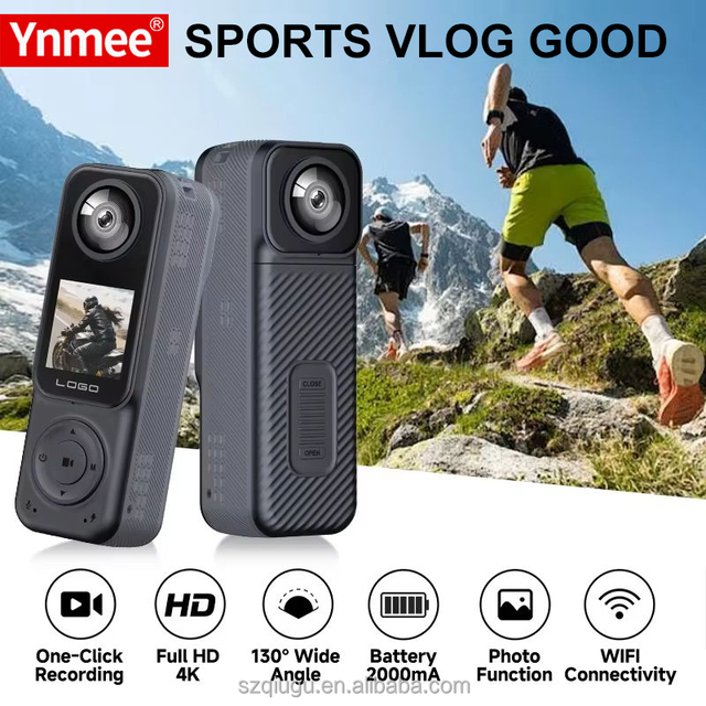 2026 New Version 4K Dual Camera Action Sport Video Cameras Compact and Portable Pocket Camera for Travel Vlog 4K Sport Camera