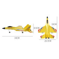 2.4G Boîte Colorée 2 Canaux Télécommande Planeur RC Avion Radiocommandé Jouet en Mousse Extérieur SU 27 Enfants Adultes 24 pièces