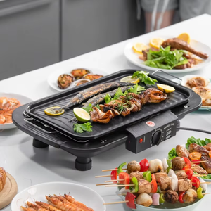 Parrilla Eléctrica Sin Humo, Estándar Europeo, Plancha Antiadherente, Asador Eléctrico, Parrilla de Carbón Eléctrica Doble, Uso Doméstico, Transfronterizo - Product Image 5