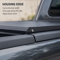 Bâche de benne enroulable à profil bas, couverture souple noire pour benne de camion, compatible avec barre de protection, ajustement personnalisé, OEM