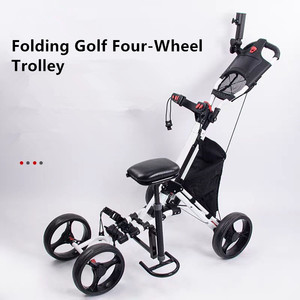 Chariot de golf pliable à 4 roues avec siège, qualité supérieure, vente en gros GT101702 - Product Image 2