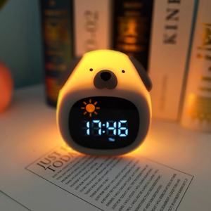 Entrenador de Sueño Digital para Niños con Cargador USB, Reloj Despertador Doble LCD Moderno para Mesa o Escritorio, Lámpara Nocturna Decorativa para el Hogar, Bonito para Niños - Product Image 3
