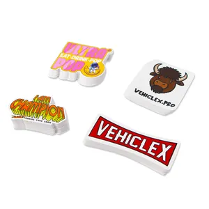 Adhesive Label Brand Logo Design UV Proof Die Cut Sticker Printing Waterproof PVC Vinyl Custom Packaging Stickers