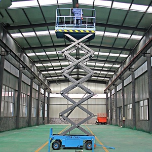 Plataforma de trabajo aéreo para hombre, elevador móvil de 8 m, 10 m, 12 m, a la venta, elevador de tijera con <span class=keywords><strong>Control</strong></span> remoto, 500 KG - Product Image 5