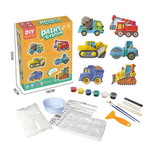 Ensemble de plâtre peint bricolage cadeaux de noël <span class=keywords><strong>pour</strong></span> enfants graffiti <span class=keywords><strong>dinosaure</strong></span> animal gâteau modèle coloriage jouer maison peinture jouet <span class=keywords><strong>pour</strong></span> enfants - Product Image 6