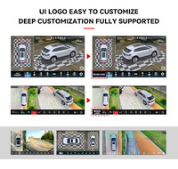 Sistema de Cámara Panorámica para Auto WEMAER T7 3D Plus de 4 Canales y 360 Grados, Impermeable IP68, 720P, para Elantra, Jetta, Touareg