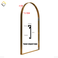 Bingkai cermin Aluminium dekorasi toko tukang cukur ared bingkai Poster gambar logam Aluminium kanvas jendela ukuran kustom pabrik