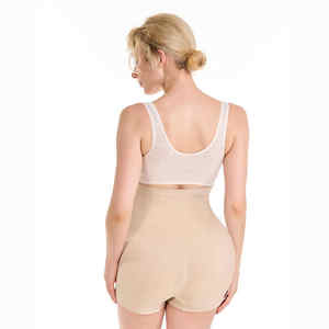 Sous Lulu Short de maternité transfrontalier personnalisé motif à carreaux mince contrôle du ventre lifting des fesses élastique pull-up amincissant les cuisses - Product Image 4