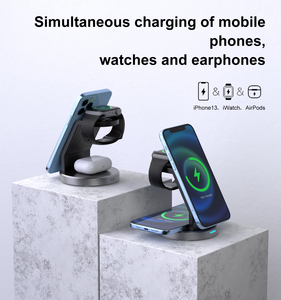Soporte de Carga Magnética Inalámbrica con Carga Rápida de 15 W, Cargador de Viaje para iPhone, <span class=keywords><strong>Apple</strong></span> Watch y <span class=keywords><strong>AirPods</strong></span>. - Product Image 5