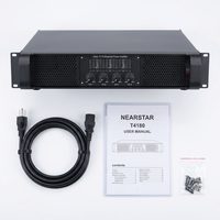 Amplificateur de puissance professionnel T4180 à 4 canaux, 1800W x 4, classe TD, haute puissance, montage en rack, pour scène, concert, événement, système Line Array
